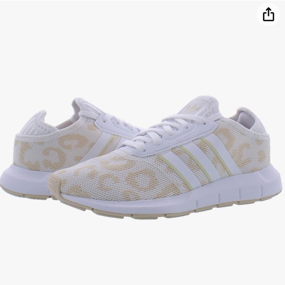 ADIDAS Swift Run Sneaker Leopard Print Sz 6.5